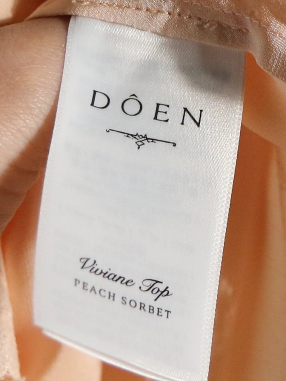 Doen Blush Pink Satin Lace Trim Sleeveless Top - Picture 6 of 8